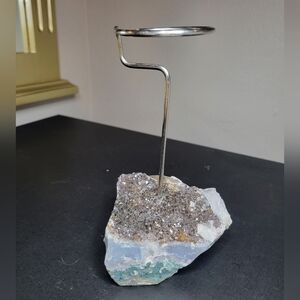 Crystal Holder, with Druzzy Crystal Base